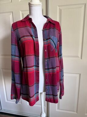 Maurices Multicolor Plaid Button-Up Shirt